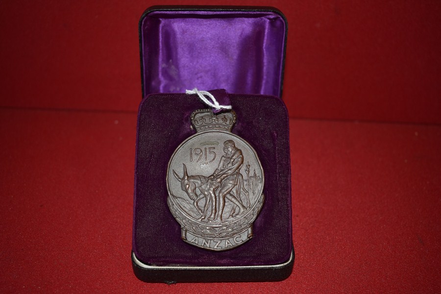 WW1 NEW ZEALAND EXPEDITIONARY FORCE (NZEF) ANZAC MEDALLION-SOLD